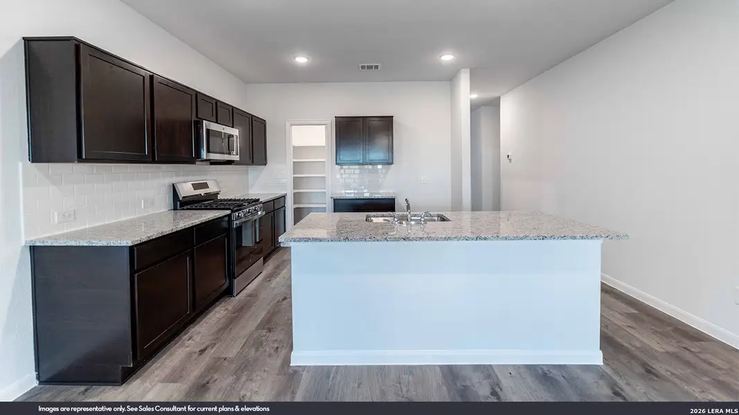 Furnished interior view inside a new home in Katzer Ranch, Converse (Image 5).
