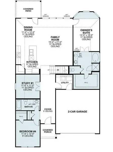 2D floor plan layout of this home in Lone Star Landing, Montgomery, TX (Image 6). 2D floor plan layout of this home in Lone Star Landing, Montgomery, TX (Image 6).