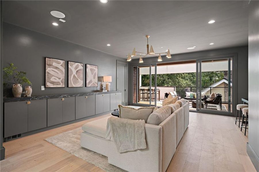 Furnished interior view inside a new home in , Atlanta (Image 7).