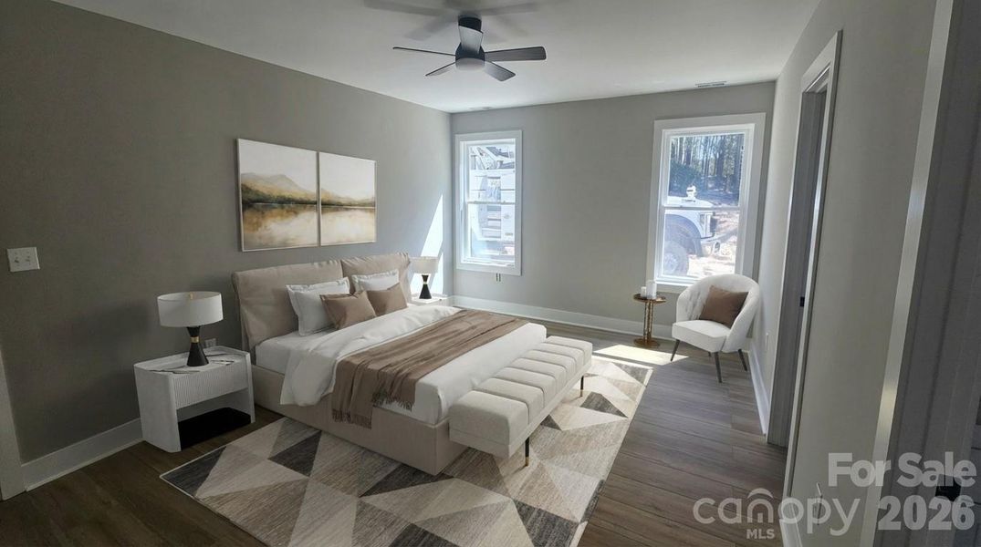 Furnished interior view inside a new home in , Clover (Image 5).