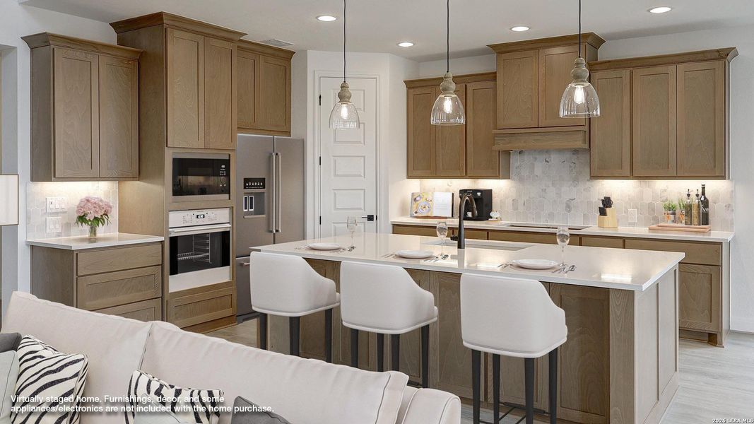 Furnished interior view inside a new home in Kallison Ranch, San Antonio (Image 8).