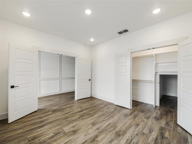 Study French doors and storage closet Study French doors and storage closet