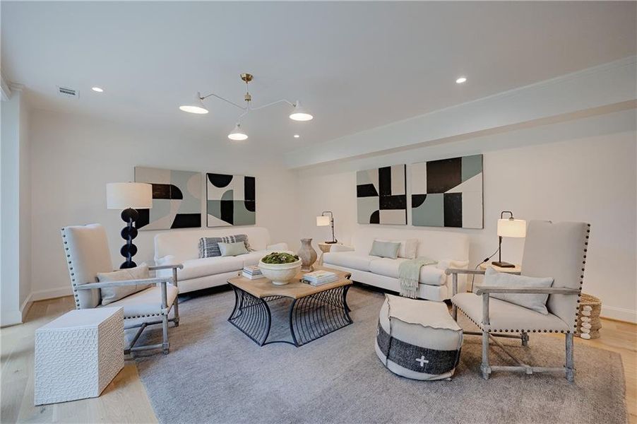 Furnished interior view inside a new home in , Atlanta (Image 19). Furnished interior view inside a new home in , Atlanta (Image 19).