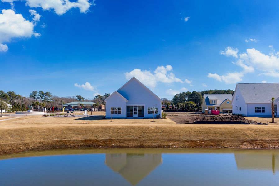 In-progress construction of a new home in The Sanctuary at Sunset Beach, Sunset Beach, NC (Image 43).