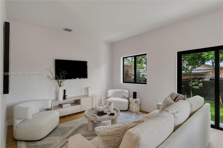 Furnished interior view inside a new home in , Miami (Image 5).