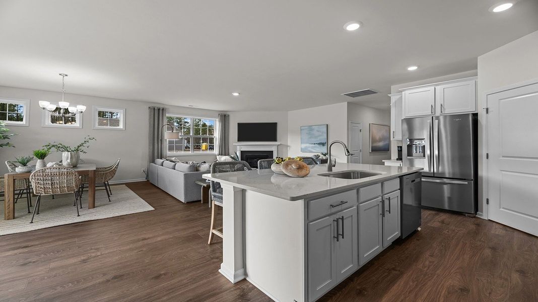 Representative furnished interior of a home built from the Clifton by D.R. Horton in Quarry Hills - Freedom, Swepsonville (Image 12).