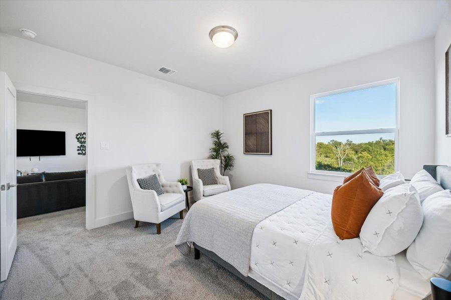 Furnished interior view inside a new home in Chester Ranch Place, Round Rock (Image 8). Furnished interior view inside a new home in Chester Ranch Place, Round Rock (Image 8).
