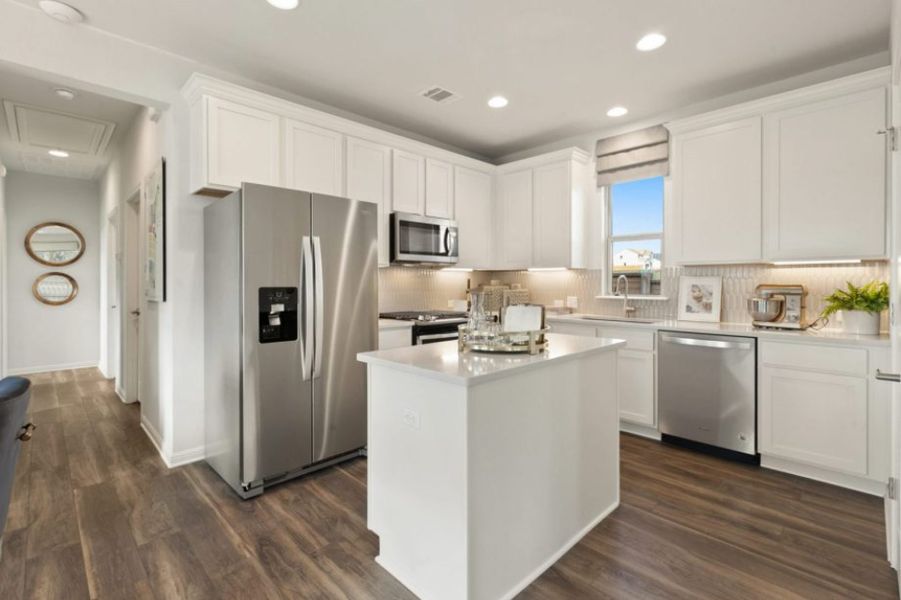 Furnished interior view inside a new home in Whisper Valley, Manor (Image 3).