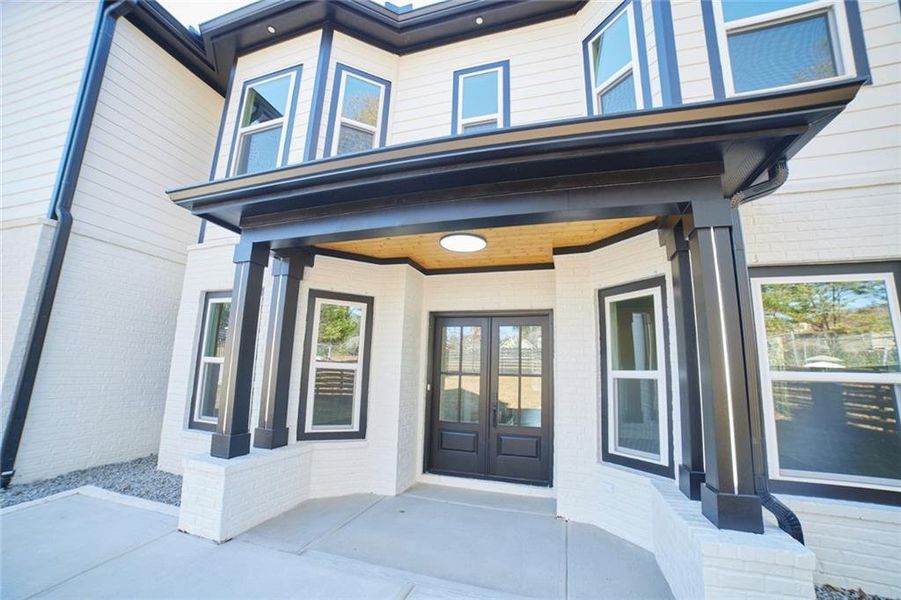 Exterior details and patio area of a home in , Lithonia (Image 4). Exterior details and patio area of a home in , Lithonia (Image 4).