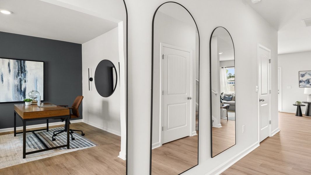 Representative furnished interior of a home built from the BELHAVEN by D.R. Horton in Pointe Park, Union City (Image 7).