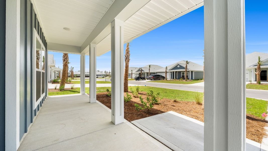 Exterior details and patio area of a home in WindMark Beach, Port Saint Joe (Image 3). Exterior details and patio area of a home in WindMark Beach, Port Saint Joe (Image 3).