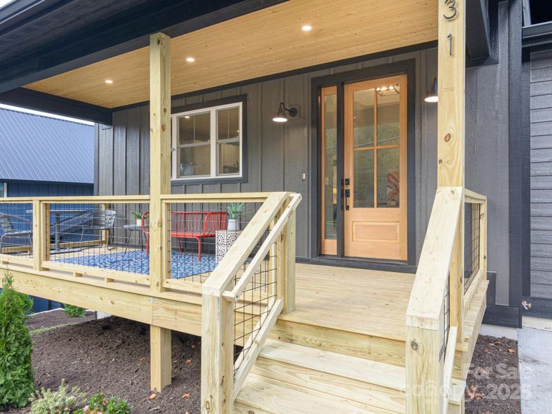 Covered Front Porch for Relaxing