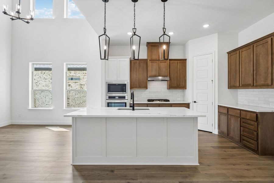 Furnished interior view inside a new home in Country Lakes, Denton (Image 10).