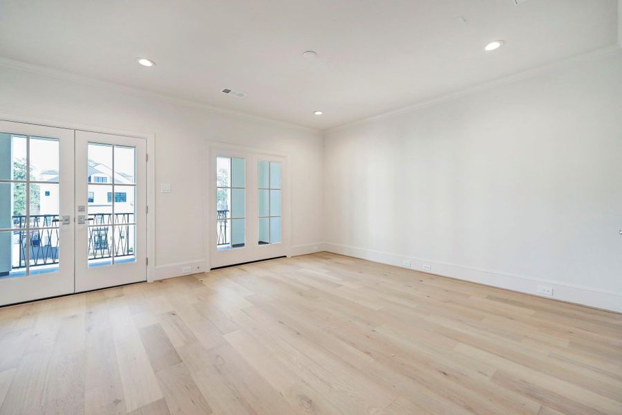 *Previous Model Home* Representative of a third-floor Game Room.