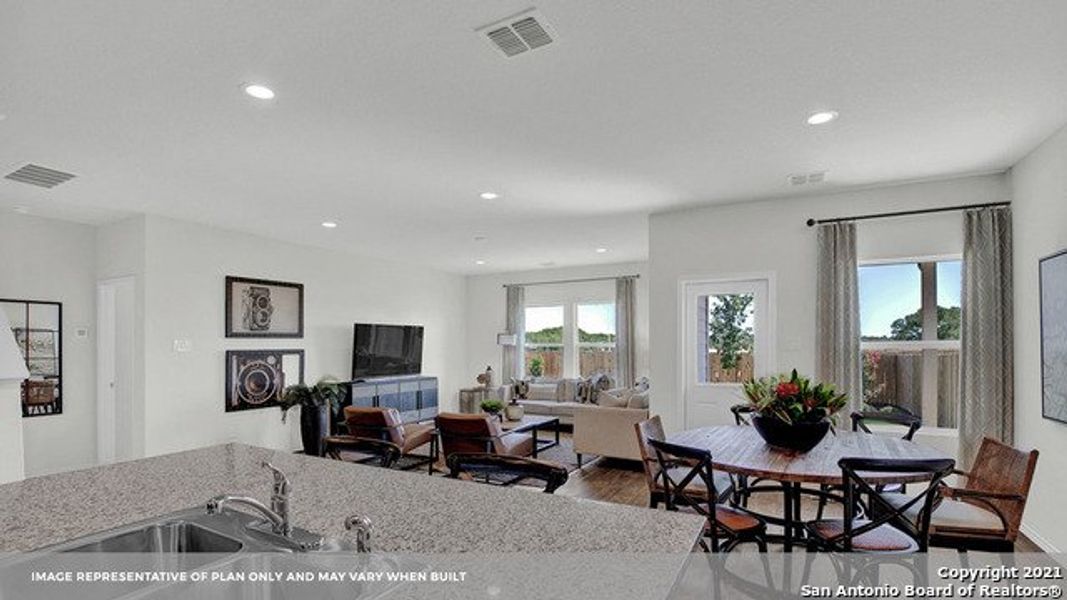 Furnished interior view inside a new home in Arroyo Ranch, Seguin (Image 5). Furnished interior view inside a new home in Arroyo Ranch, Seguin (Image 5).