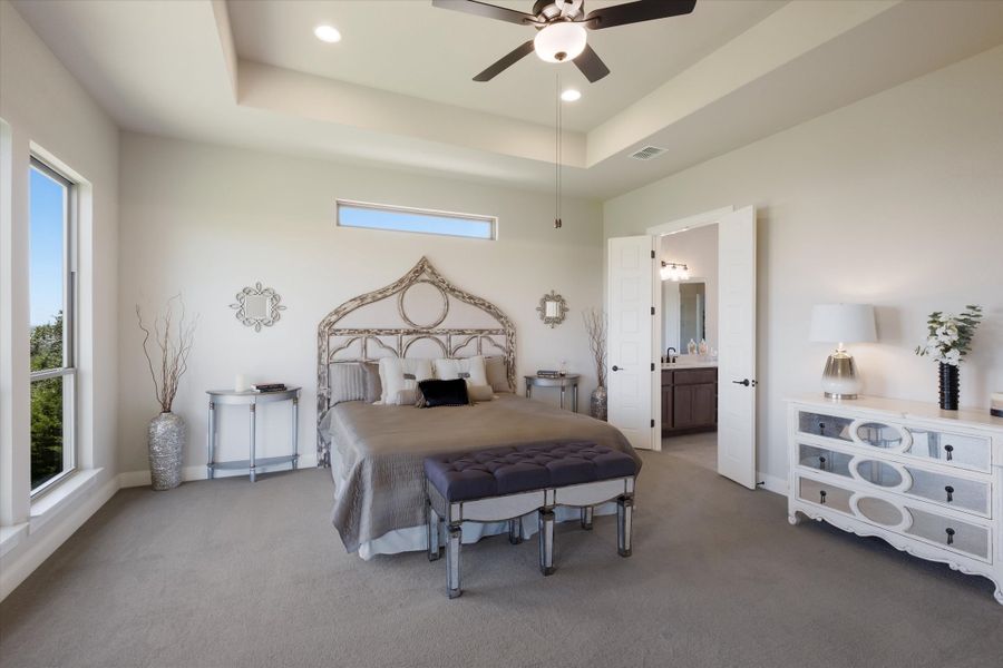 Furnished interior view inside a new home in Johnson Ranch, Bulverde (Image 17).