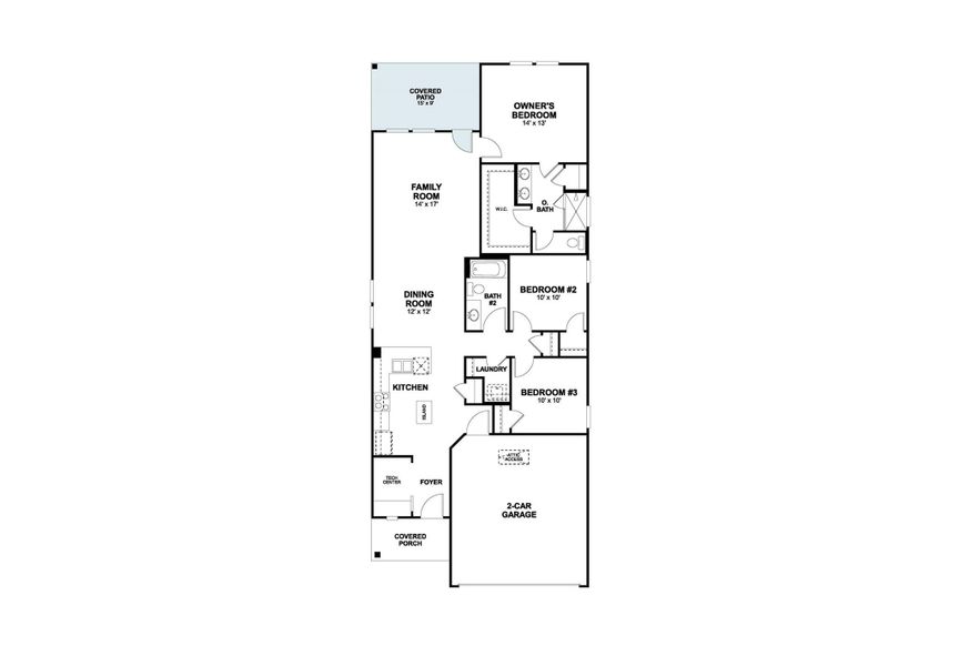 2D floor plan layout of this home in Heritage, Dripping Springs, TX (Image 4).