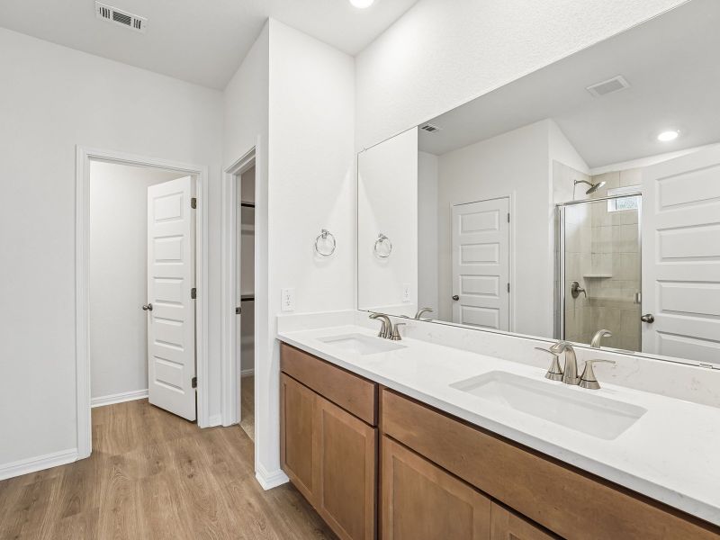 Furnished interior view inside a new home in Butler Farms - Boulevard Collection, Liberty Hill (Image 5).