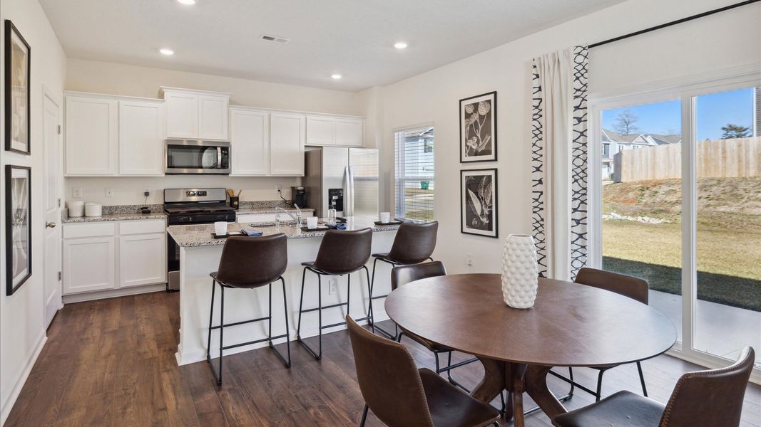 Representative furnished interior of a home built from the Penwell by D.R. Horton in Millstone Village, Morristown (Image 4).