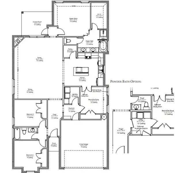 Image 2 representing the The Iris by Avonley Homes in Bonham Trace, Bryan, TX.