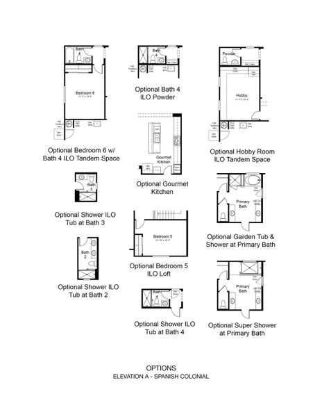 2D floor plan layout of this home in Hawes Crossing Encore Collection, Mesa, AZ (Image 4).