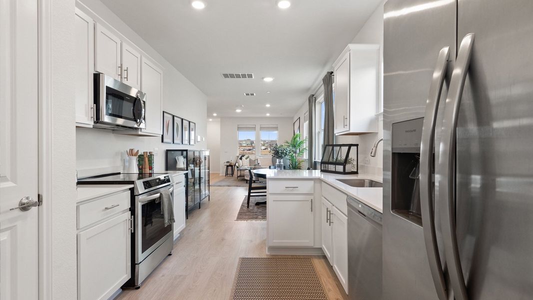Furnished interior view inside a new home in Avery Centre, Round Rock (Image 16).
