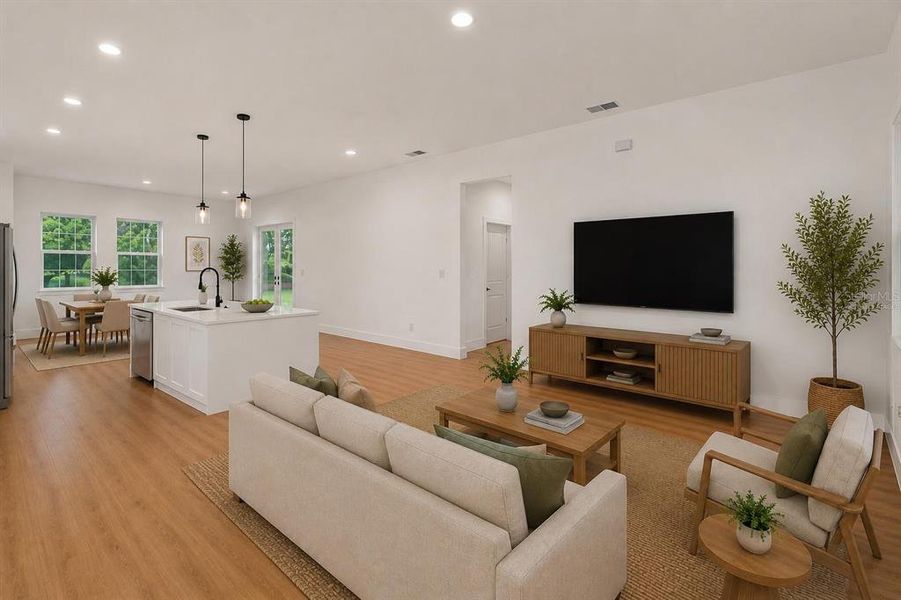 Furnished interior view inside a new home in , Ocala (Image 7).