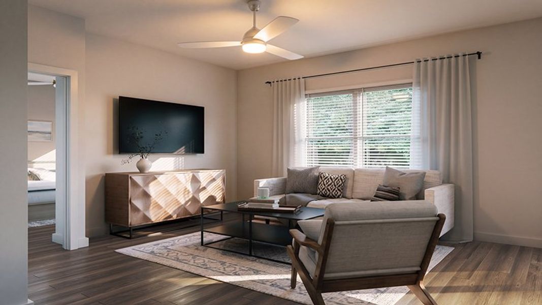 Furnished interior view inside a new home in Pineview North, Summerville (Image 3).