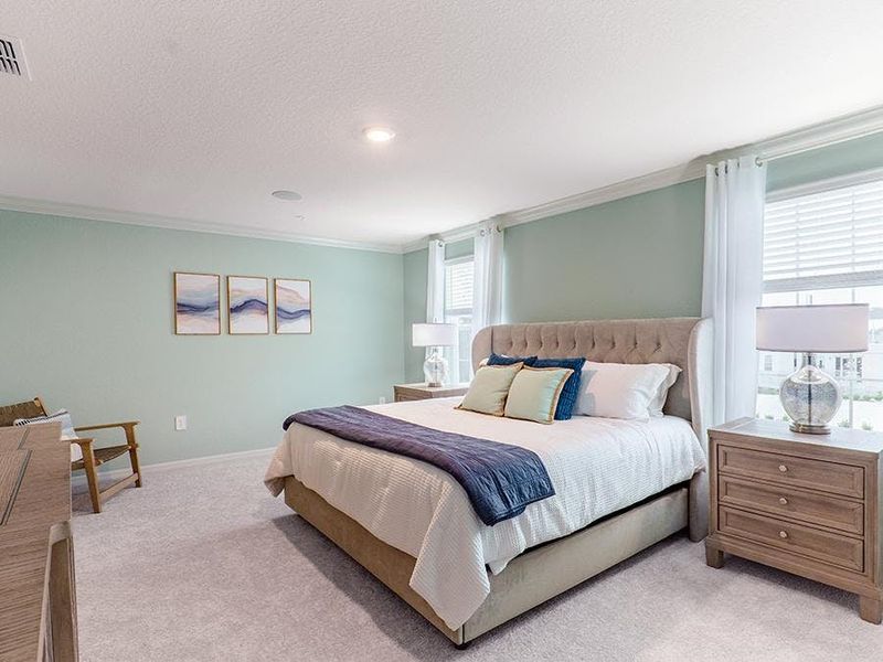 Sweet dreams await in your spacious owner`s suite - Aspen townhome by Highland Homes Sweet dreams await in your spacious owner`s suite - Aspen townhome by Highland Homes