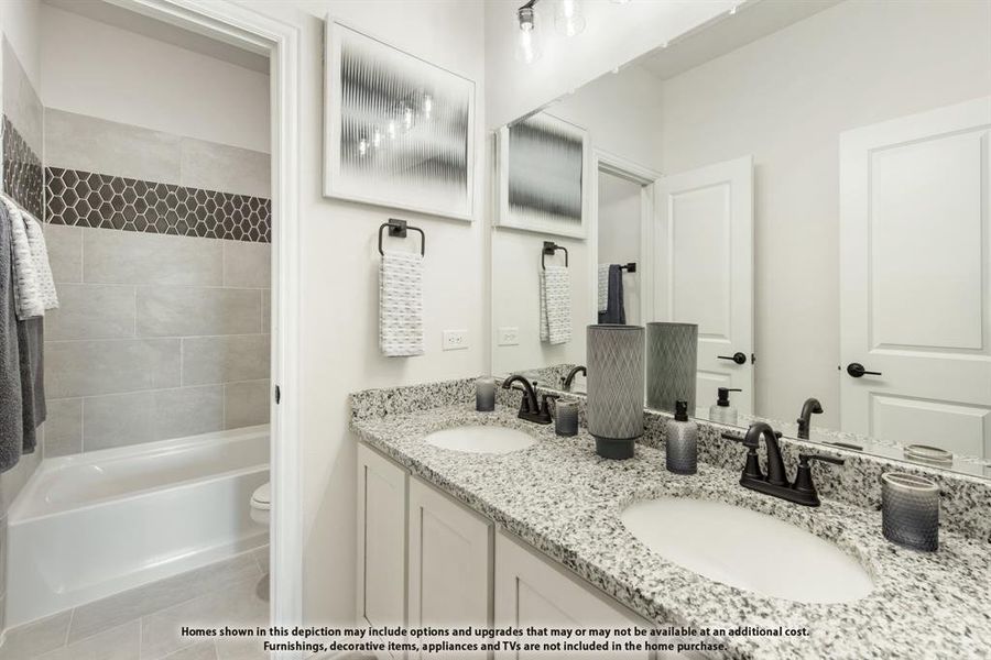 Furnished interior view inside a new home in Abe's Landing, Granbury (Image 28).