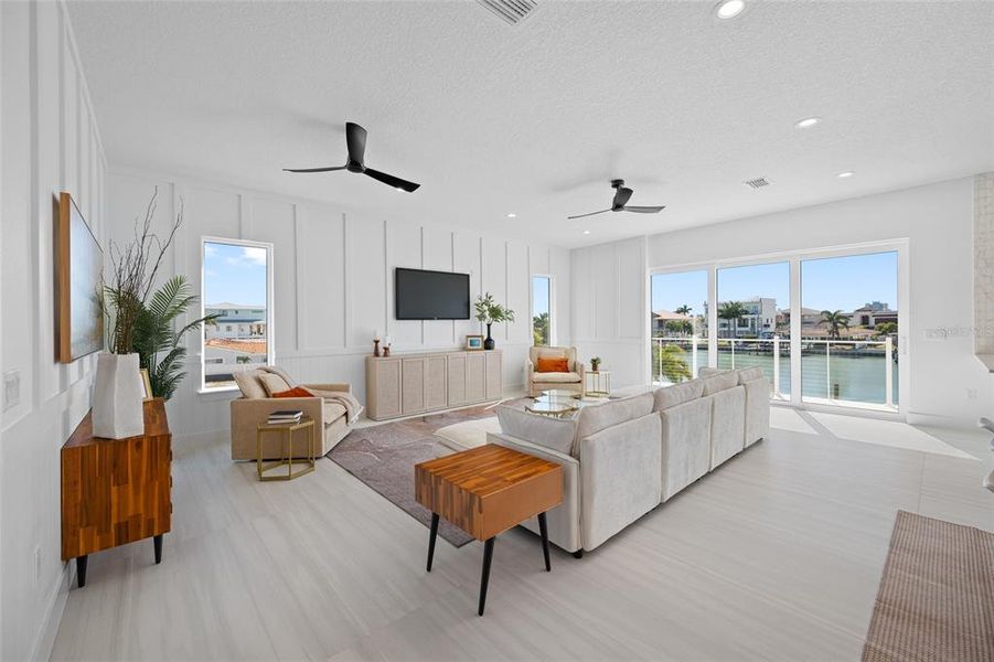 Furnished interior view inside a new home in , Treasure Island (Image 46).
