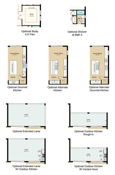2D floor plan layout of this home in Coasterra Community Group Page, Palmetto, FL (Image 5).