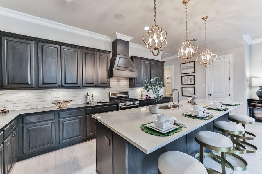 Furnished interior view inside a new home in , Sugar Land (Image 6).
