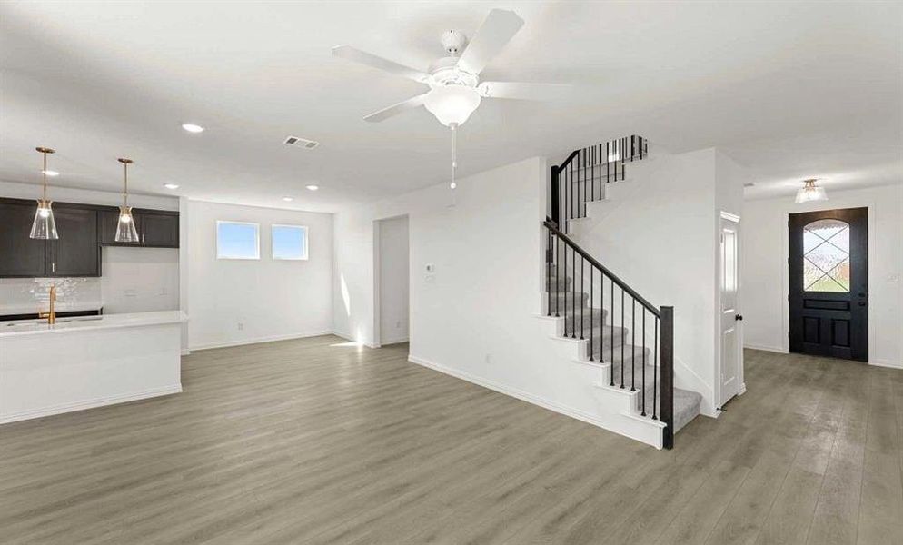 Open Kitchen-Living-Dining Room