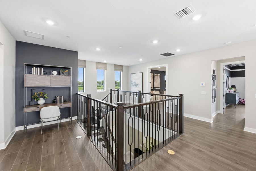 Representative furnished interior of a home built from the Livingston II by Pulte Homes in Marigold, Davie (Image 26).