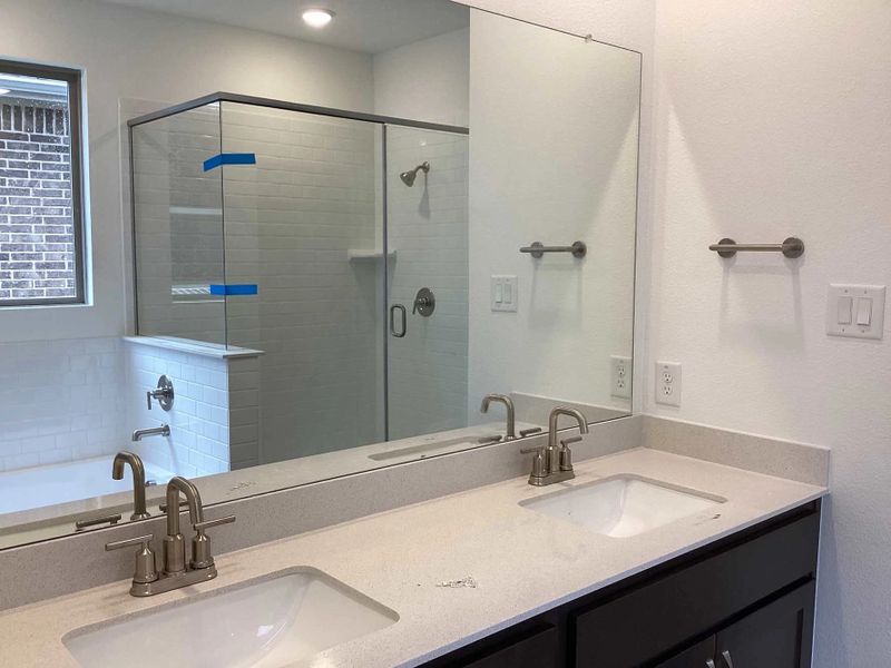 Primary Bathroom Construction Progress featuring the Roosevelt Collection