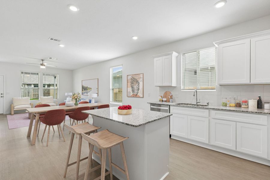 Furnished interior view inside a new home in Mavera, Conroe (Image 5).