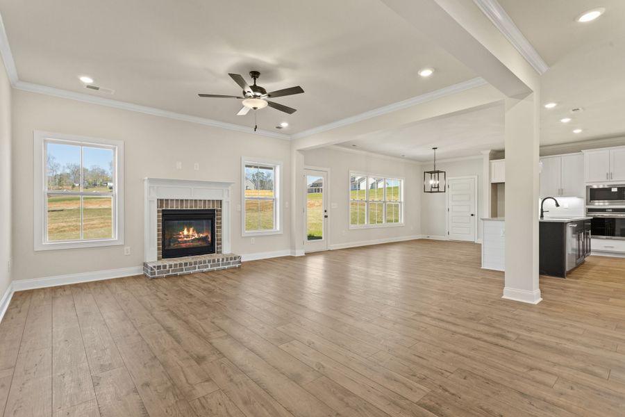 Spacious, unfurnished interior of a new home in Cherokee Knoll, Williamston (Image 16).
