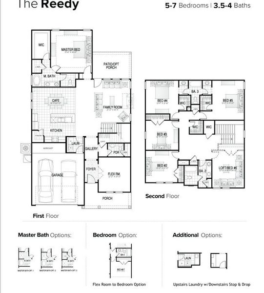 2D floor plan layout of this home in Eagle Creek, Central, SC (Image 2).