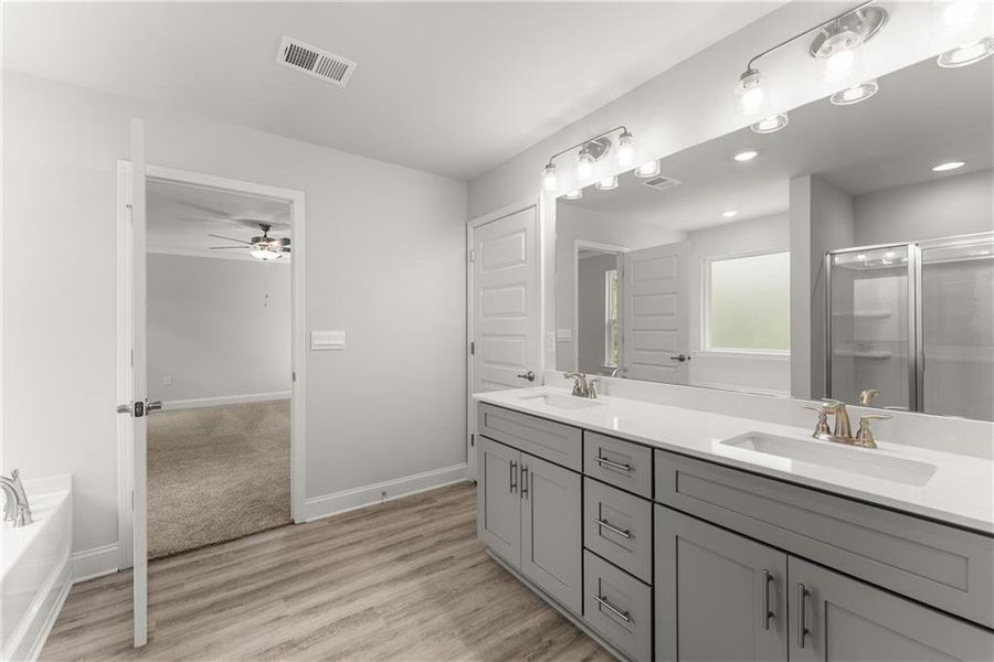 Furnished interior view inside a new home in Thunder Ridge, Dawsonville (Image 10).