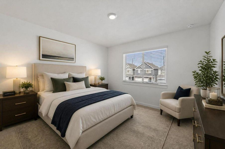 Third bedroom - Virtually staged Third bedroom - Virtually staged
