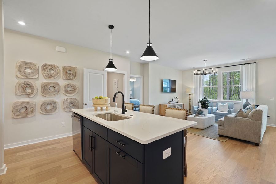 Kitchen Island Overlooking Family Room Kitchen Island Overlooking Family Room