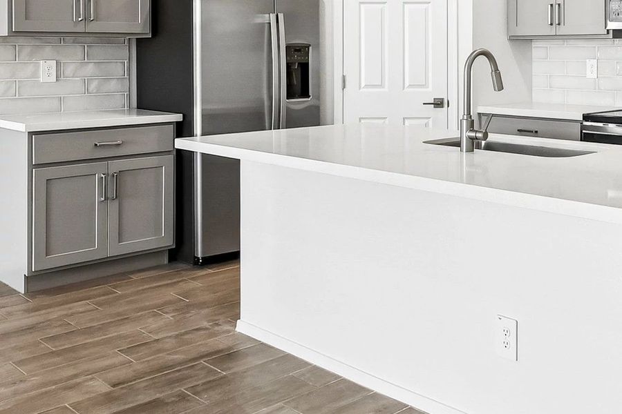 Kitchen featuring the Milan Collection. Not actual home, finishes and options may vary. Kitchen featuring the Milan Collection. Not actual home, finishes and options may vary.