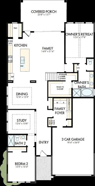 2D floor plan layout of this home in Walsh Classic, Fort Worth, TX (Image 2). 2D floor plan layout of this home in Walsh Classic, Fort Worth, TX (Image 2).