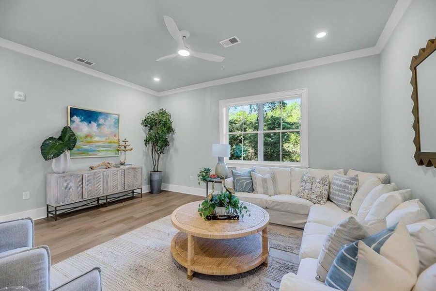 Furnished interior view inside a new home in , Johns Island (Image 14).