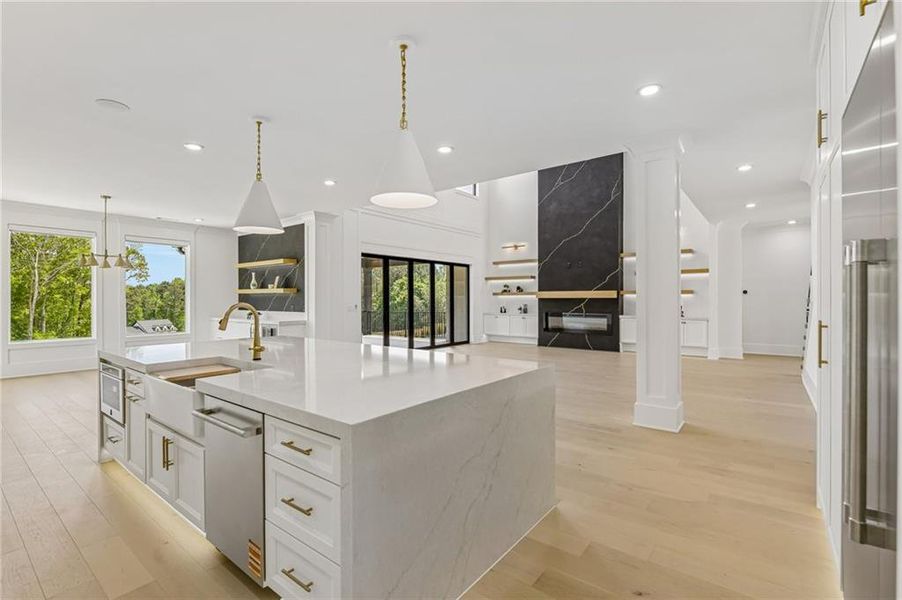 Furnished interior view inside a new home in , Buford (Image 8).