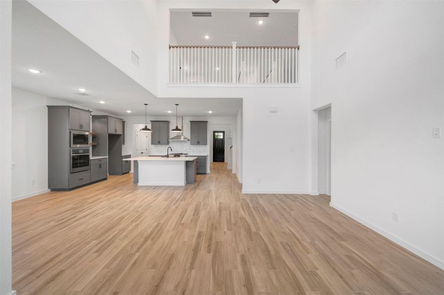 Kitchen open to the great room