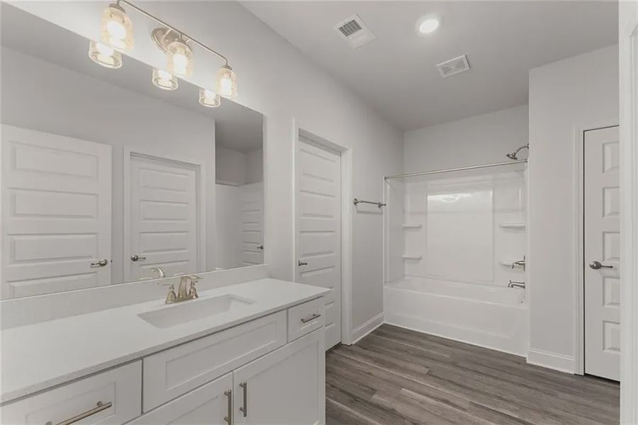 Furnished interior view inside a new home in Hidden Lake Estates, Greenville (Image 13).