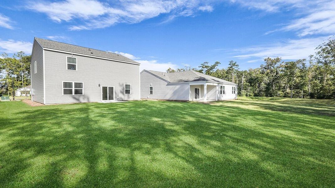 Exterior details and patio area of a home in Pineview North, Summerville (Image 4).