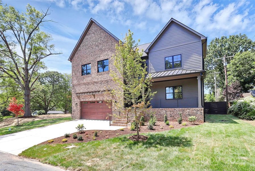 Front exterior of a new home in , Charlotte, NC, highlighting curb appeal (Image 24).